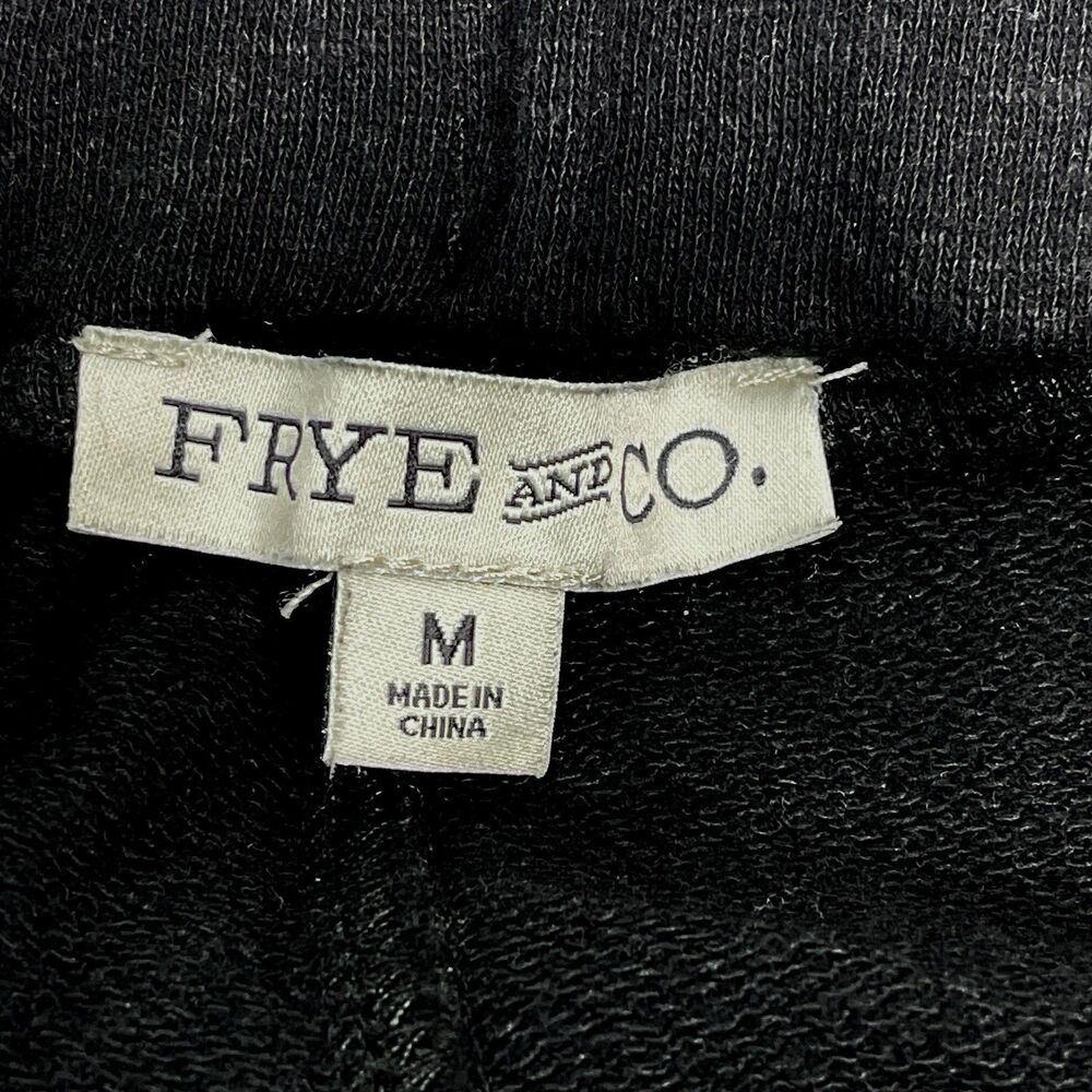 Frye & Co Foxtail Heritage Sweatpants Joggers Size Medium Black Fmf1k516 View 5